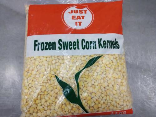 Just Eat Sweet Corn Kernels 2.5 kg fornt side